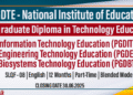 Application for Postgraduate Diploma in Technology Education Programes - NIE