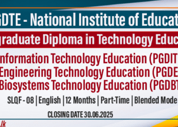 Application for Postgraduate Diploma in Technology Education Programes - NIE