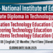 Application for Postgraduate Diploma in Technology Education Programes - NIE
