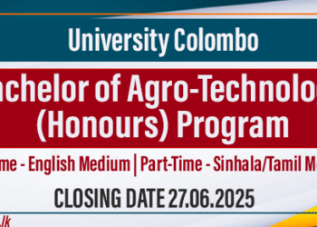 University of Colombo Opens Admissions for Bachelor of Agro-Technology (Honours) Program