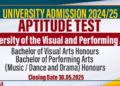 Aptitude Test Application for University of Visual and Performing Arts 2025