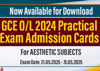GCE O/L 2024 Practical Exam Admission Cards Now Available