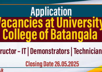 Applications Invited for Vacancies at University College of Batangala