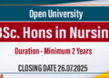 BSc. Hons in Nursing