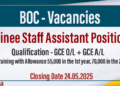 BOC Vacancies- Trainee Staff Assistant Positions