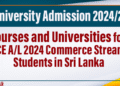 GCE A/L 2024 Commerce Stream Students in Sri Lanka
