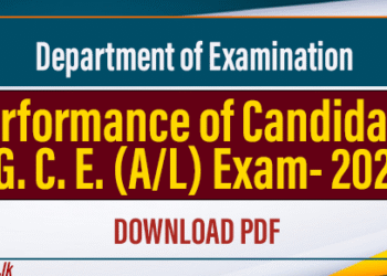GCE A/L 2024 Performance Report - Department of Examinations