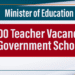 40000 Teacher Vacancies in Government Schools - Minister of Education