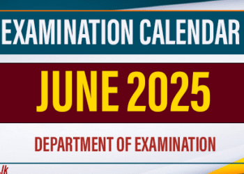 Examination Calendar for June 2025