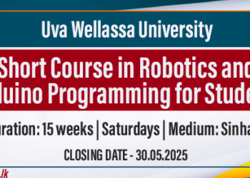 Uva Wellassa University Launches Short Course in Robotics and Arduino Programming for Students