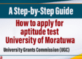 How to apply for aptitude test University of Moratuwa: A Step-by-Step Guide