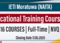 IETI Moratuwa Full-Time Courses – Applications Open for July 2025 Intake