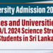 GCE A/L 2024 Science Stream Students in Sri Lanka