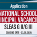 Applications Invited for Principal Vacancies in National Schools
