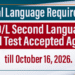 Official Language Requirement: GCE O/L Second Language and Oral Test Accepted Again