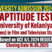 Aptitude Test 2025 University of Kelaniya -Film and Television Studies