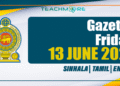Government Gazette 13.06.2025 Sinhala Tamil English PDF