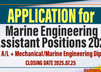 Applications for Marine Engineering Assistant Positions 2025