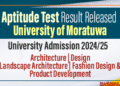Aptitude Test Result Released - University of Moratuwa