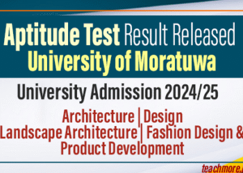 Aptitude Test Result Released - University of Moratuwa