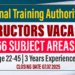 Instructor Vacancies at Vocational Training Authority (VTA) 2025