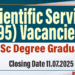 Applications for 95 Scientific Service Grade III Posts