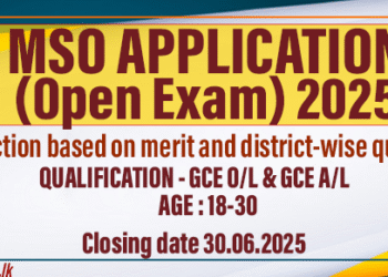 Management Service Officer -MSO Application 2025 (Open Exam)