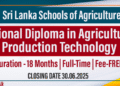 National Diploma in Agricultural Production Technology – Batch 2026/2027