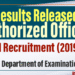 Results Released for Authorized Officer Grade II Recruitment (2019/2022)