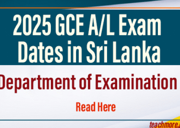 2025 GCE A/L Exam Dates in Sri Lanka