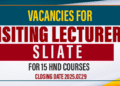 Visiting Lecturers for SLIATE – Academic Year 2025 (1st Semester)