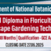 Applications Open for National Diploma in Floriculture and Landscape Gardening Technology - NVQ 5