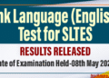 Results Released: Link Language (English) Test – SLTES 2024 (2025)