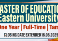 Master of Education (M.Ed.) 2025
