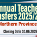Annual Teacher Transfers 2025/2026 - Northern Province