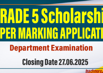 Grade 5 Scholarship Exam 2025 - Paper Marking Application