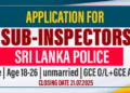 Sub-Inspector Vacancies - Sri Lanka Police
