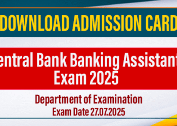 Central Bank Banking Assistant Exam Admission Card Download 2025