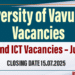 University of Vavuniya Announces Legal and ICT Vacancies – July 2025