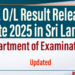 GCE O/L 2024 Exam Results www.doenets.lk