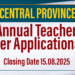 Annual Teacher Transfer Applications 2025 Central Province