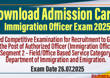 Immigration Officer Exam 2025