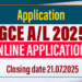 GCE A/L 2025: Final Call – Online Applications Close Today!