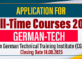 Admissions for Full-Time Courses 2025 - Ceylon German Technical Training Institute (CGTTI)