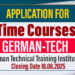 Admissions for Full-Time Courses 2025 - Ceylon German Technical Training Institute (CGTTI)