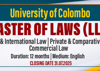 Master of Laws 2025/26 - University of Colombo
