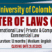 Master of Laws 2025/26 - University of Colombo