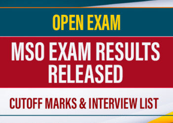 Result Released – MSO Open Exam