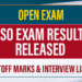 Result Released – MSO Open Exam