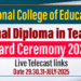 National Diploma in Teaching – 2025 Award Ceremony